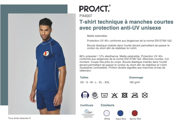 Short sleeves lycra